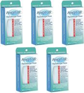 dental floss for braces: threader and thick proxy brush for daily care of periodontal 🦷 disease and gum health - orthodontic flossers for braces & teeth, periodontal floss by proxysoft (5 packs) logo