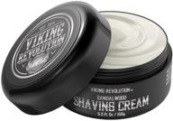 🪒 sandalwood-infused luxury shaving cream for men - silky, smooth, and soft shaving soap - creates rich lather for the ultimate smooth shave - 5.3oz logo