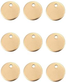 img 4 attached to DanLingJewelry Stainless Stamping Charms（Golden Color 100Pcs