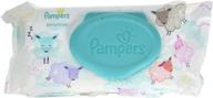 pampers sensitive wipes travel count logo