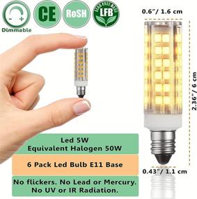 img 1 attached to 🔌 E11 LED Bulbs: Efficient Mini Candelabra Replacement for Industrial Electrical Systems