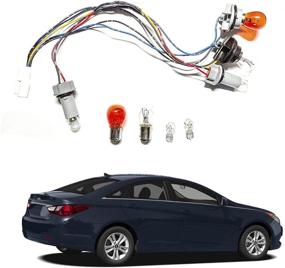 img 4 attached to Держатель разъема проводов заднего фонаря с лампочками для Hyundai Sonata 2011-2014 гг. 92450-3Q000 - совместим с наружными задними фонарями