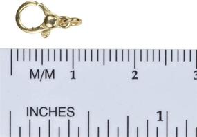 img 1 attached to 🔒 uGems 14K Gold Pear Shaped Lobster Clasp 5.4x9.4mm