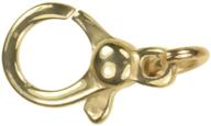 🔒 ugems 14k gold pear shaped lobster clasp 5.4x9.4mm logo