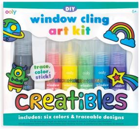 img 4 attached to 🎨 Crafty Fun: Exploring Window Cling Art with the Creatibles DIY Kit - 7 Piece Set
