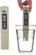 🌊 portable digital tds meter water tester - measuring range 0-9999ppm for drinking water, pools, aquariums, hydroponics (grey) logo