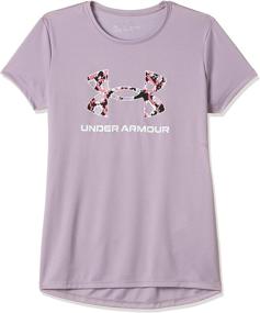 img 4 attached to 👕 Tech Big Logo Short Sleeve T-Shirt for Girls by Under Armour