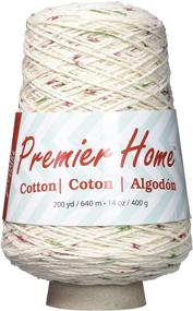 img 1 attached to 🌿 Premier Yarns 1032-07 Пряжа "Домашний Хлопок" - Яркие Виноградные Точки