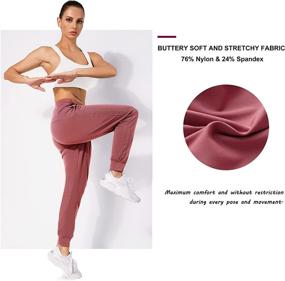 img 2 attached to 👖 TrainingGirl Women Jogger Pants: Stylish Sweatpants with Pockets for Workout, Running, Yoga, and Lounge