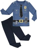 👶 a&amp;j design boys' 100% cotton baby toddler pajamas - high-quality pjs logo