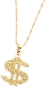 img 4 attached to 💵 United States Dollar Money Sign Pendant Necklace - 18K Gold Plated