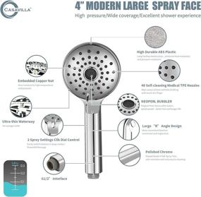 img 2 attached to Pressure Handheld Extra Long Showerhead Oxygen Rich