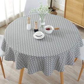 img 4 attached to 🎄 Washable Decorative Christmas Tablecloth by HINMAY