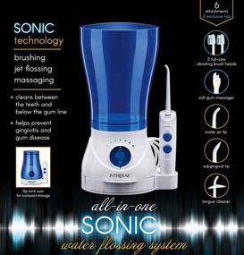 img 1 attached to Conair Interplak Sonic Water Flossing System - All-in-One Kit with 6 Attachments