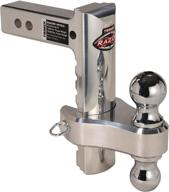 π§ silver trimax trz8alrp 8-inch aluminum adjustable hitch with dual hitch ball and receiver adjustment pin logo