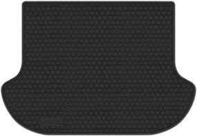 img 4 attached to 🚗 Biosp Car Rear Trunk Mat Cargo Liner for Nissan Murano 2015-2019 - All Weather Full Black Heavy Duty Rubber Custom Fit, Waterproof & Odorless