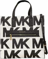 michael kors kenly satchel graphic logo