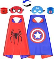 🎃 reversible halloween costumes: superhero capes with double-sided designs logo