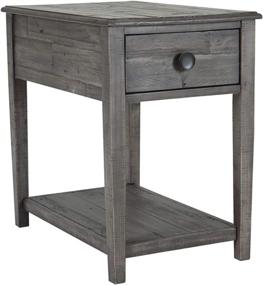 img 4 attached to 🏡 Gray Farmhouse Rectangular End Table with Drawer by Signature Design - Ashley Borlofield