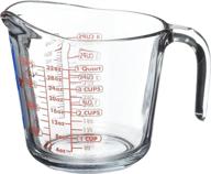 🔢 anchor hocking glass measuring cup: 32 oz | accurate measurement and durable glass material logo