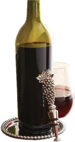 img 1 attached to 🍷 Mud Pie Grape Wine Set - Enhance Your Collection with a 5-3/4-Inch Delight