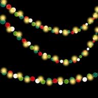 christmas garland lights decoration holiday logo