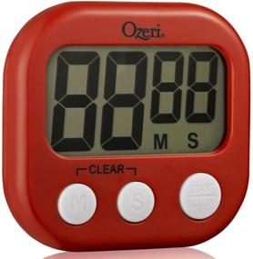 img 2 attached to ⏲️ Ozeri KT1-R Red Kitchen Timer: Compact and Versatile 3.25in x 0.75in x 3in