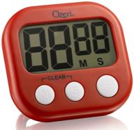 ⏲️ ozeri kt1-r red kitchen timer: compact and versatile 3.25in x 0.75in x 3in logo