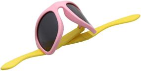 img 3 attached to Шлифовальщик КИДС Детские супергибкие поляризационные солнцезащитные очки: идеальная защита для глаз ваших малышей.