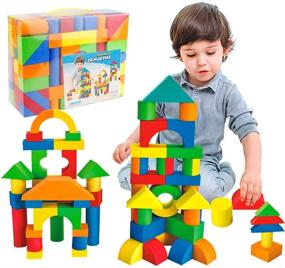 img 4 attached to Stackable Building Toy for Toddlers: Mini Tudou for Creative Playtime