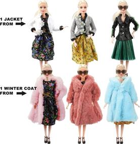 img 1 attached to 👗 Pack Doll Clothes Accessories: Fashionable Additions for Dolls