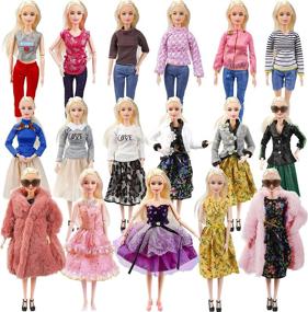 img 4 attached to 👗 Pack Doll Clothes Accessories: Fashionable Additions for Dolls