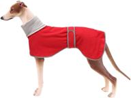 cosy winter coat for greyhounds: warm fleece jumper with adjustable bands for medium to large dogs logo