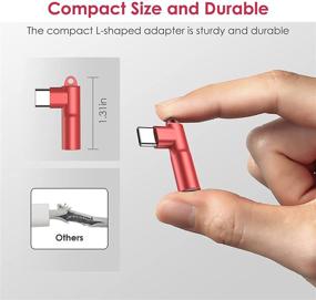 img 1 attached to 🎧 USB C to 3.5mm Audio Adapter: Compatible with Samsung Galaxy S21, S20, Note 20 & More (Red)