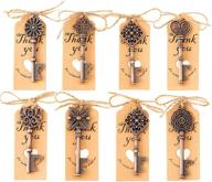 🔑 vintage skeleton key bottle openers - perfect wedding favors & gifts with 80pcs assorted models логотип