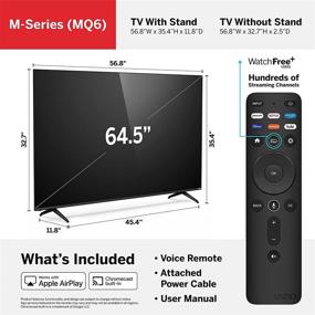 img 1 attached to 📺 VIZIO 65-Inch M-Series Quantum 4K UHD LED HDR Smart TV with Apple AirPlay and Chromecast Built-in – Dolby Vision, HDR10+, HDMI 2.1, Variable Refresh Rate: M65Q6-J09, 2021 Model