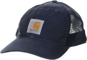 img 4 attached to 🧢 Carhartt Canvas Mesh-Back Cap for Men