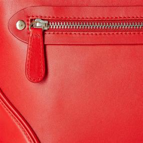 img 1 attached to Essere Genuine Leather Handbag for Women - Compact Size and Stylish Shape in Red