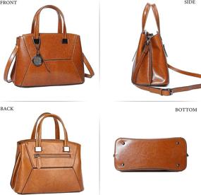 img 1 attached to Boeshiba Genuine Leather Handbags Shoulder Women's Handbags & Wallets