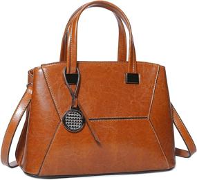 img 4 attached to Boeshiba Genuine Leather Handbags Shoulder Women's Handbags & Wallets