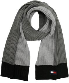 img 3 attached to Stay Warm and Stylish with the Tommy Hilfiger Mens Heather Scarf