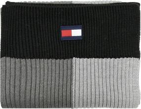 img 1 attached to Stay Warm and Stylish with the Tommy Hilfiger Mens Heather Scarf