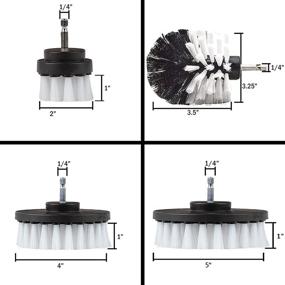 img 2 attached to 25-Piece GOH DODD Drill Brush Kit: Power Scrubber, Buffing Sponge Pads, Long Reach Attachment – Perfect for Car Wash, Wheel Cleaning, Interior Detailing & More!