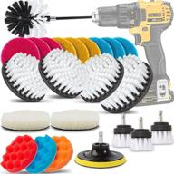 25-piece goh dodd drill brush kit: power scrubber, buffing sponge pads, long reach attachment – perfect for car wash, wheel cleaning, interior detailing & more! logo