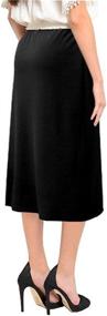 img 1 attached to 👗 BabyO Women's Modest Stretch Straight Skirts for Women's Clothing