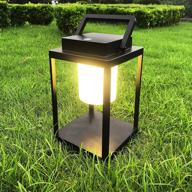 🌟 flornia waterproof rechargeable led metal patio table lamp for pathway, deck, yard, and camping - portable & bright (35w, 3000k, ip44) логотип