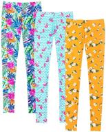 👖 malagabaozi 3 pack girls' leggings: ultimate comfort in girls' clothing logo