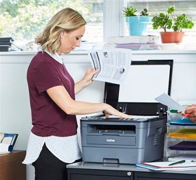 img 1 attached to 🖨️ Brother HLL2390DW Compact Monochrome Laser Printer: Convenient Flatbed Copy & Scan, Wireless Printing, Duplex Two-Sided Printing, Amazon Dash Replenishment Ready