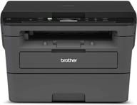 🖨️ brother hll2390dw compact monochrome laser printer: convenient flatbed copy & scan, wireless printing, duplex two-sided printing, amazon dash replenishment ready logo