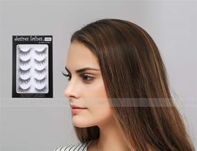 img 2 attached to Enhance Your Eyes with DESIRES LASHES By EMILYSTORES - 5Pairs of Natural Strip Eyelashes in Kit 04 Thursday